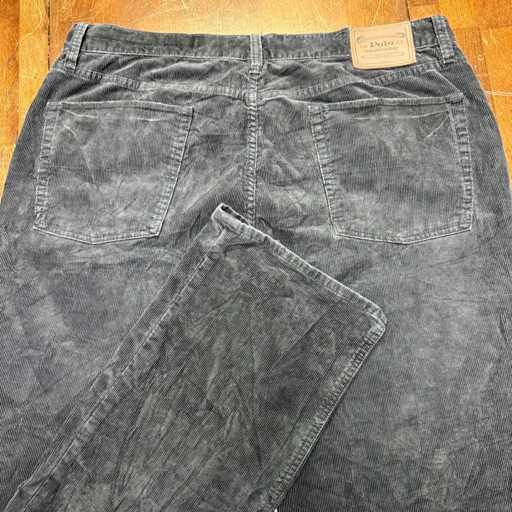 Polo Ralph Lauren Corduroy Pants Mens 38x32 Dark Brown Straight Leg 5-Pocket